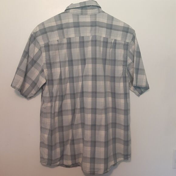 Carhartt Workwear Relaxed Fit Plaid Button Down Shirt Outdoors Mens Medium Blue - Picture 5 of 7